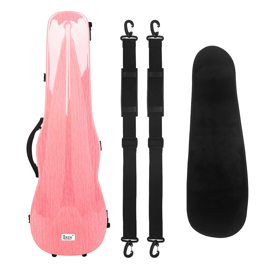 4/4 Violin Case High Quality Carbon Fiber Hard Shell Super-Light Triangular Box with Hygrometer Carrying Suitcase Violin Box