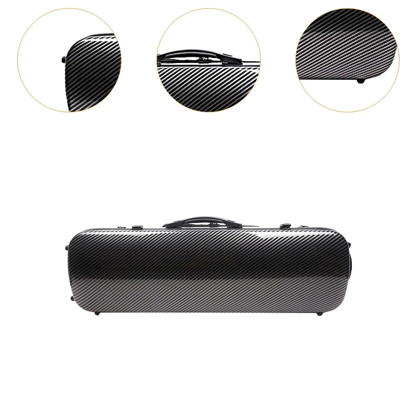 4/4 Violin Hard Case Built in Hygrometer with Coded Lock Lightweight Protective