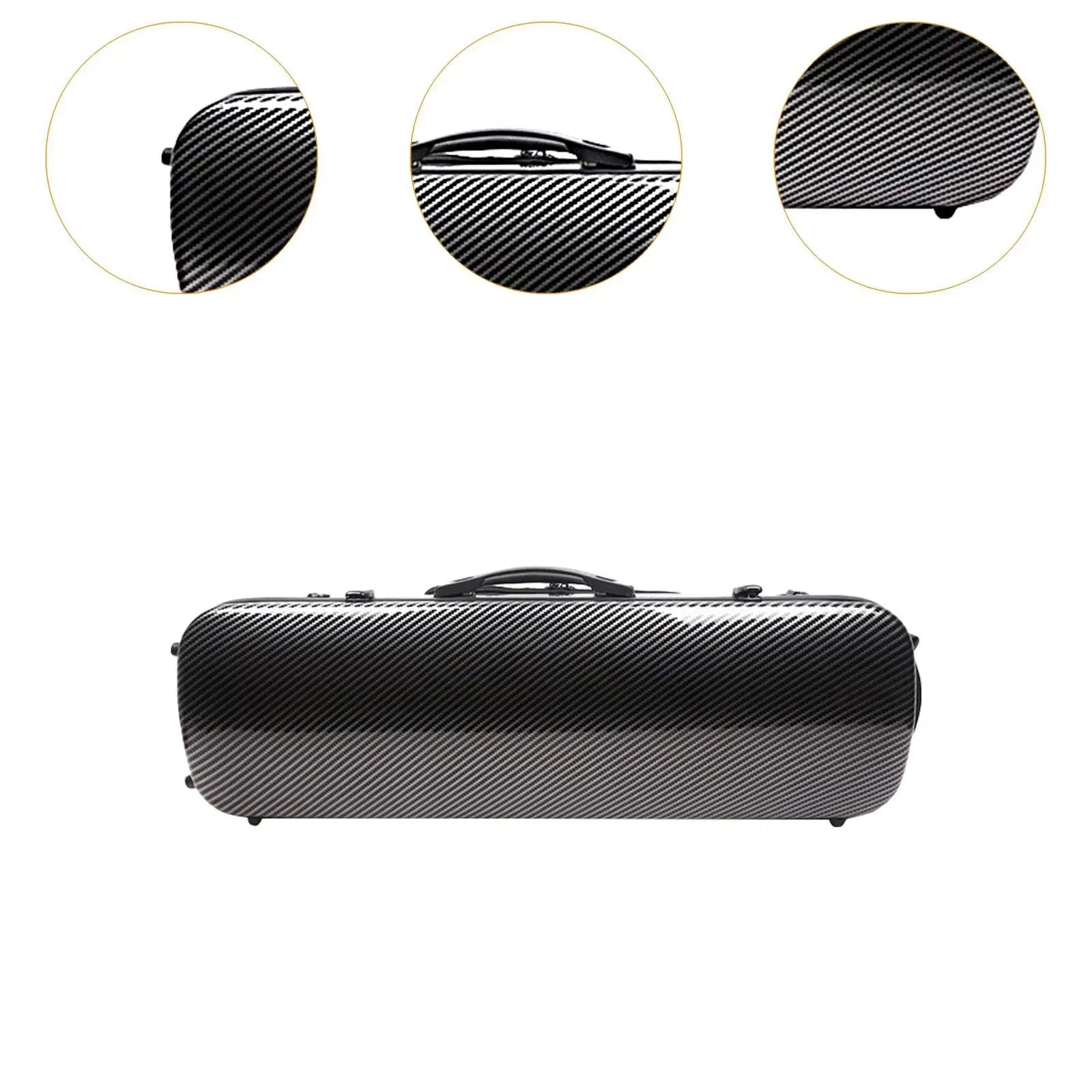 4/4 Violin Hard Case Built in Hygrometer with Coded Lock Lightweight Protective
