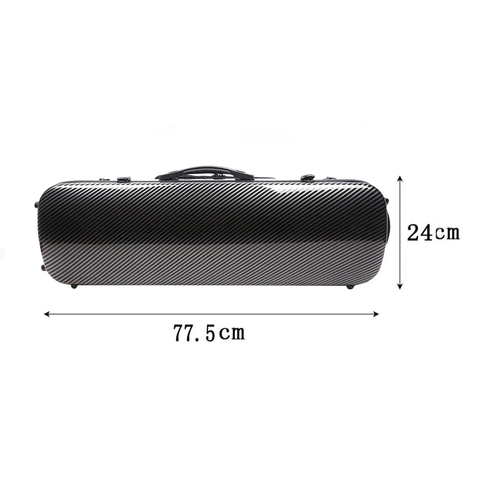 4/4 Violin Hard Case Built in Hygrometer with Coded Lock Lightweight Protective