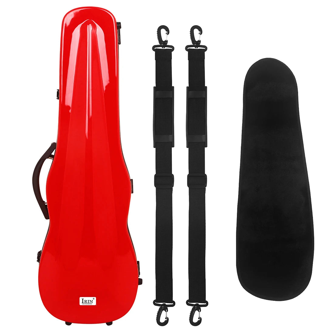 4/4 Violin Case High Quality Carbon Fiber Hard Shell Super-Light Triangular Box with Hygrometer Carrying Suitcase Violin Box